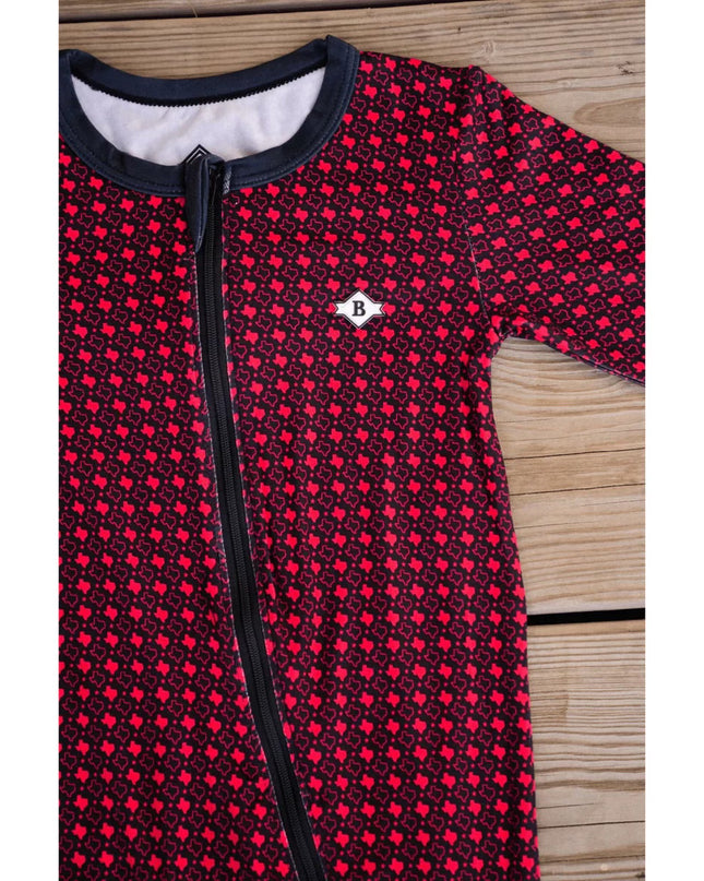 Texas Red & Black | Baby Zip Up