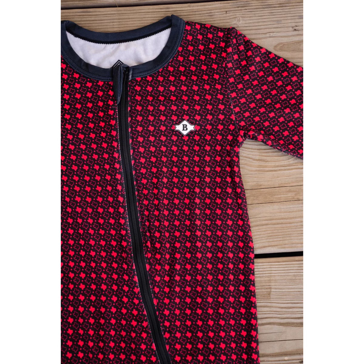 Texas Red & Black | Baby Zip Up