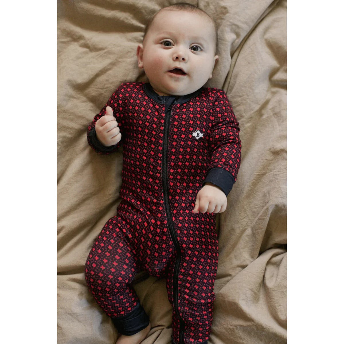 Texas Red & Black | Baby Zip Up