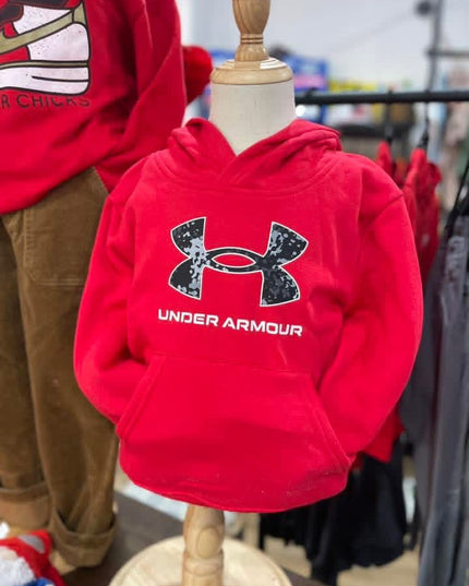 UA Digital Logo Hoodie | Red 4-7