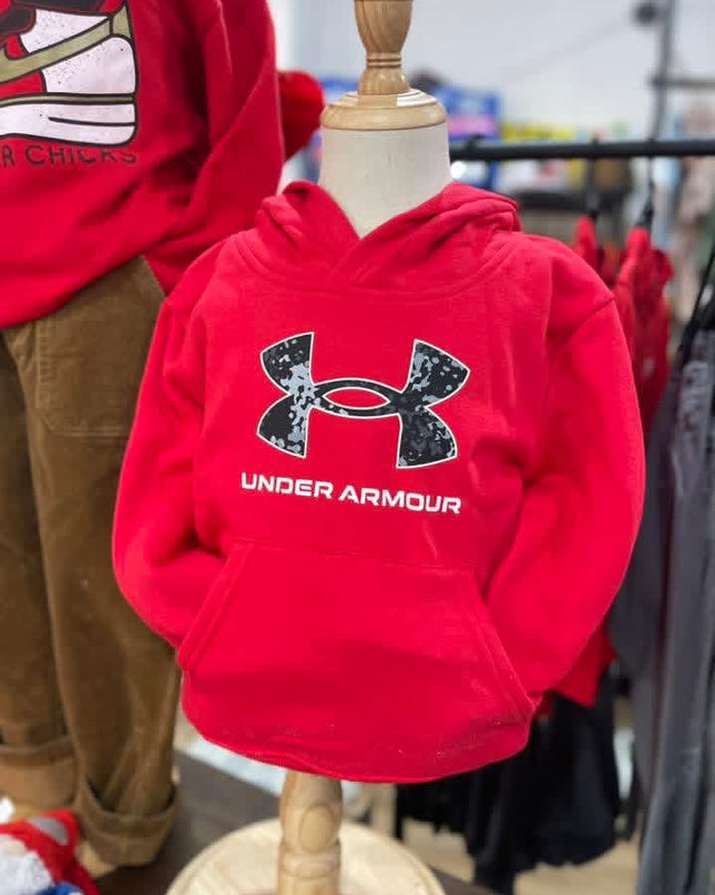 UA Digital Logo Hoodie | Red 4-7