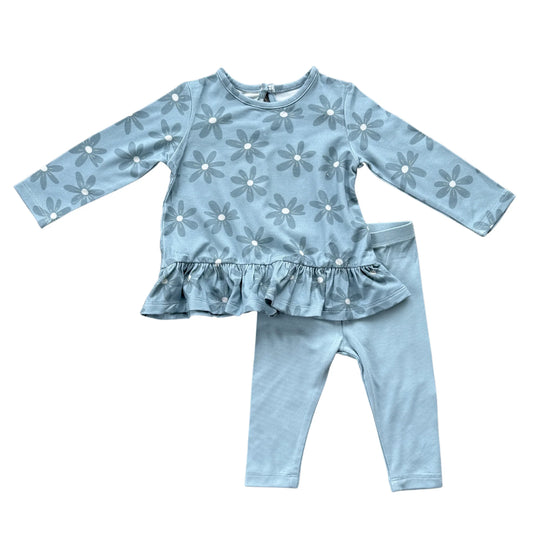 Long Sleeve Daisy Peplum Shirt