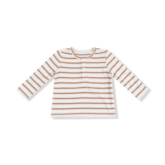 Brown Vintage Stripe Long Sleeve
