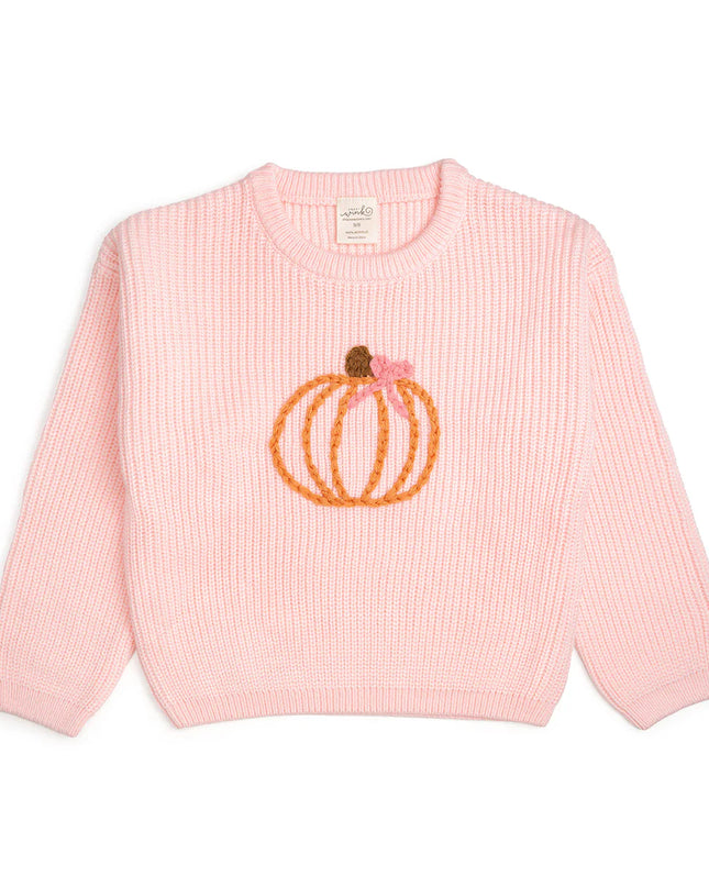 Coquette Pumpkin Knit Sweater