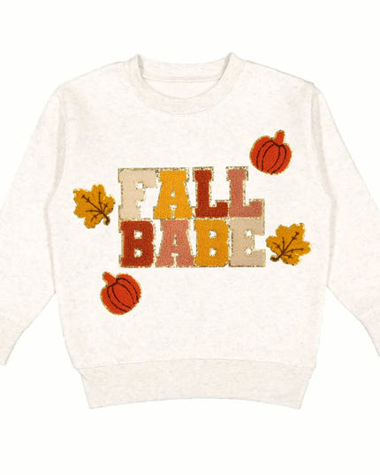 Fall Babe Fun Patch Sweatshirt