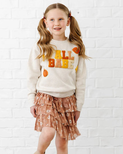 Fall Babe Fun Patch Sweatshirt