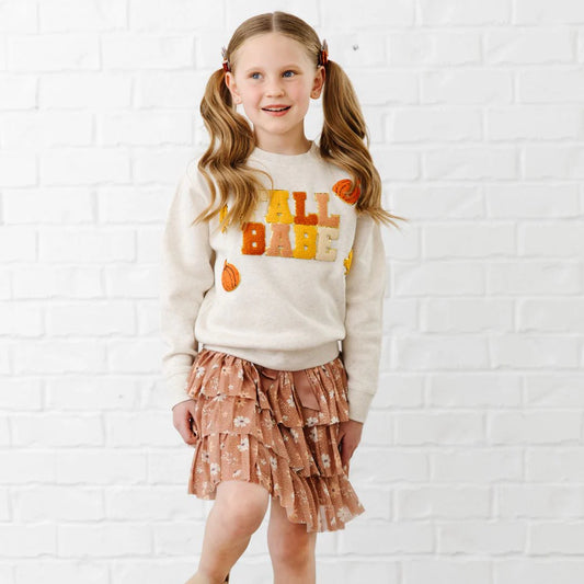 Fall Babe Fun Patch Sweatshirt