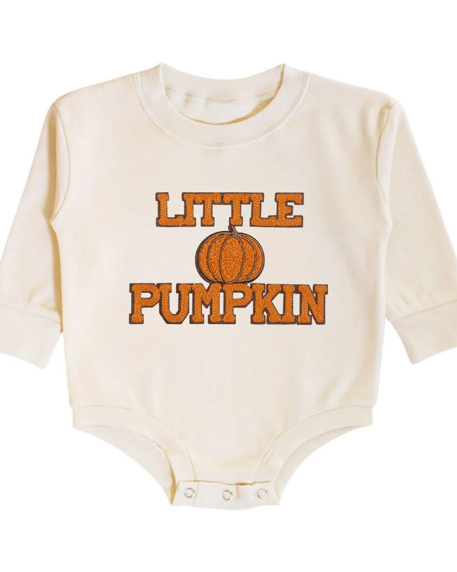 Little Pumpkin Patch Long Sleeve Romper