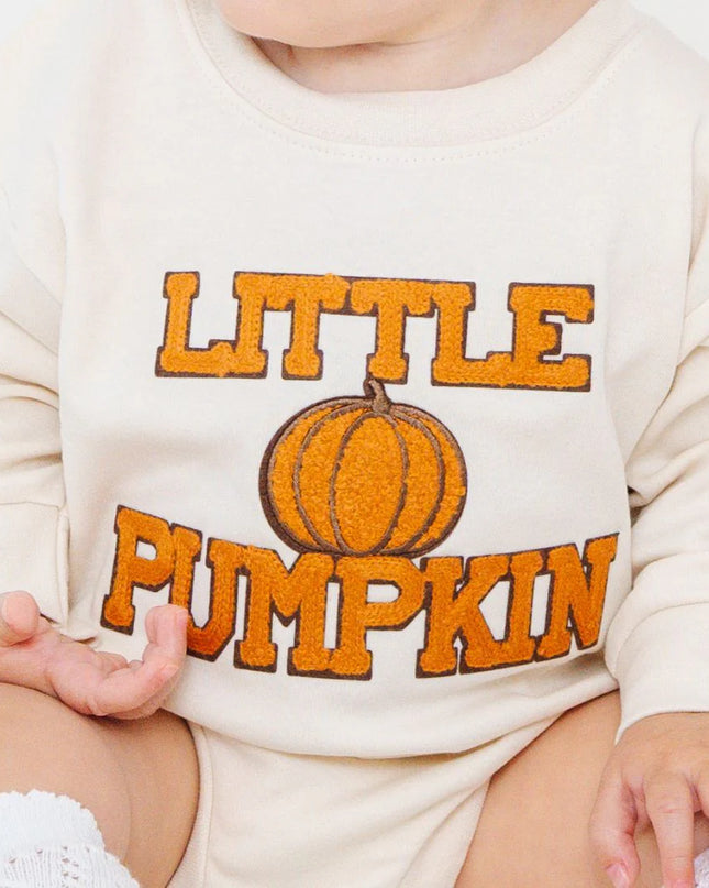 Little Pumpkin Patch Long Sleeve Romper