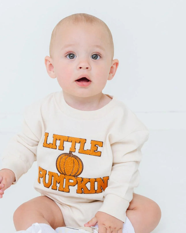 Little Pumpkin Patch Long Sleeve Romper