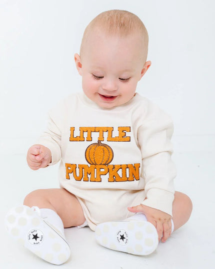 Little Pumpkin Patch Long Sleeve Romper