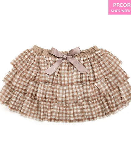 Gingham Tulle Tiered Tutu