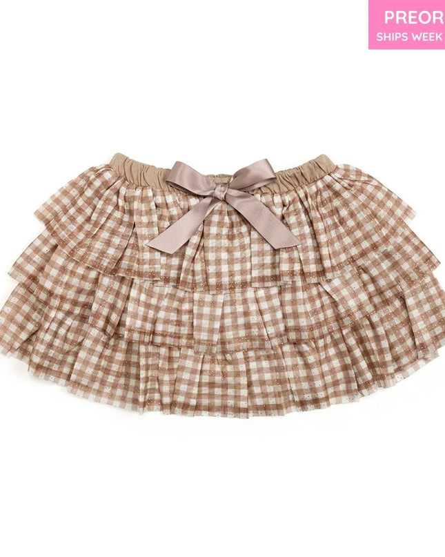 Gingham Tulle Tiered Tutu