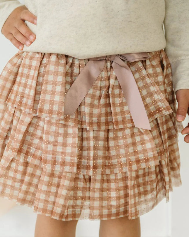Gingham Tulle Tiered Tutu