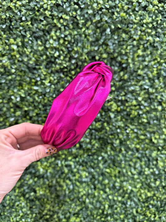 Metallic Pink Headband