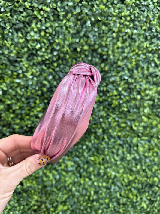 Metallic Light Pink Headband