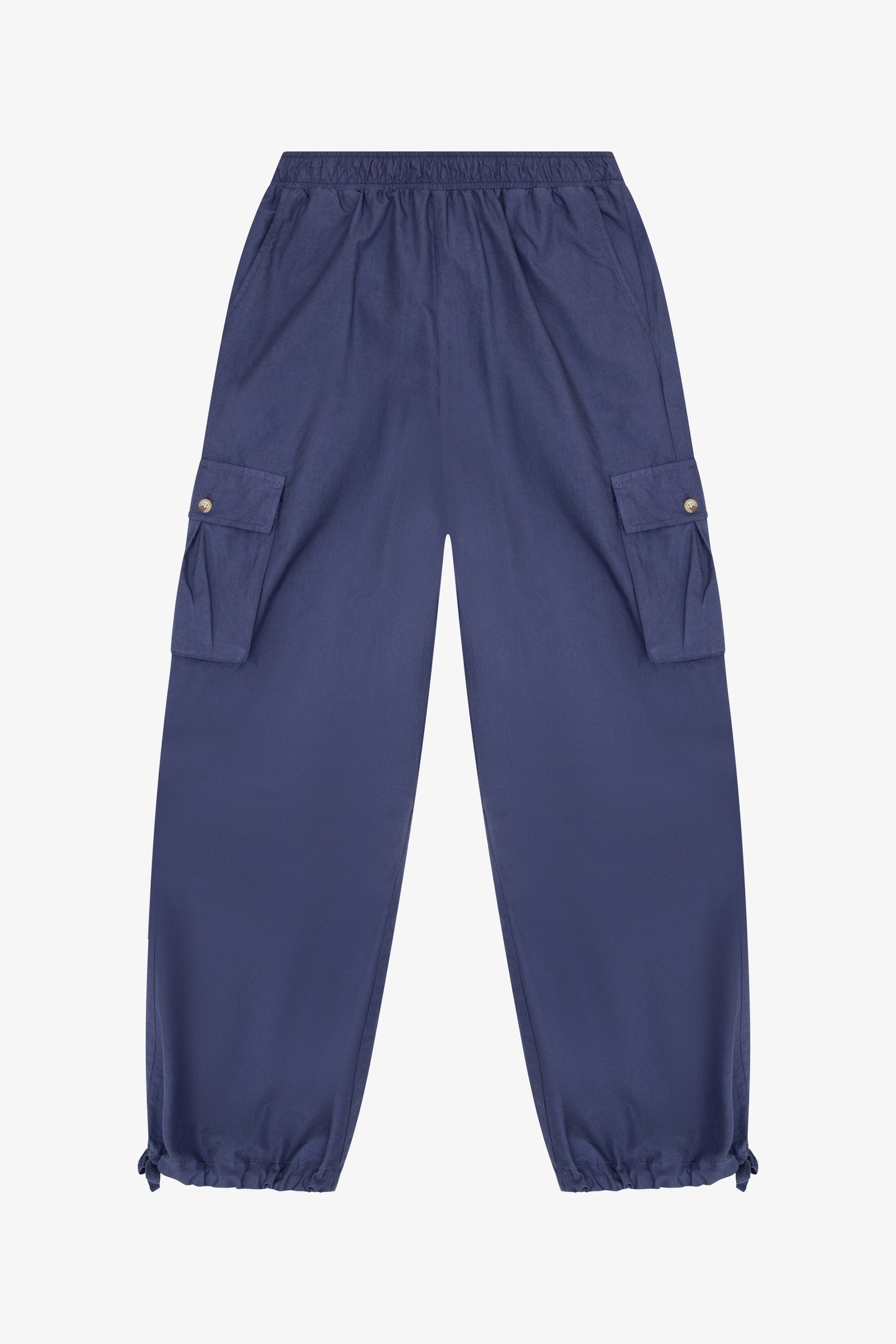 Rima Cotton Drawstring Cargo Pants | Navy