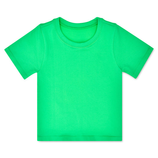 Ribbed Short Sleeve Shirt | Glam Green