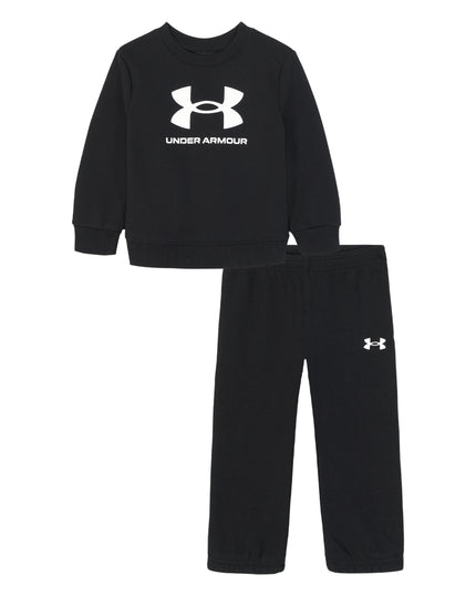 UA Big Logo Black Crewneck Set 2T-4T