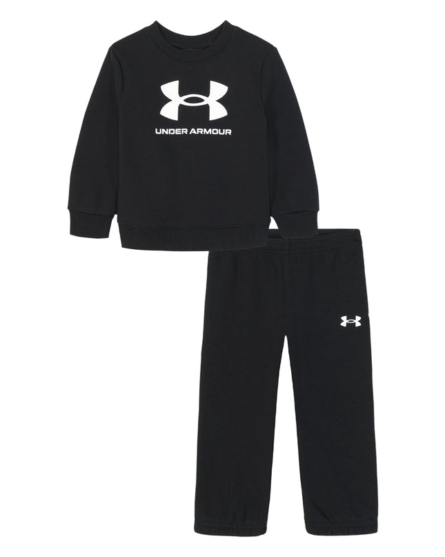 UA Big Logo Black Crewneck Set 2T-4T