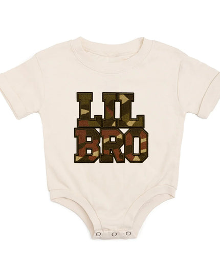 Lil Bro Camo Patch Romper