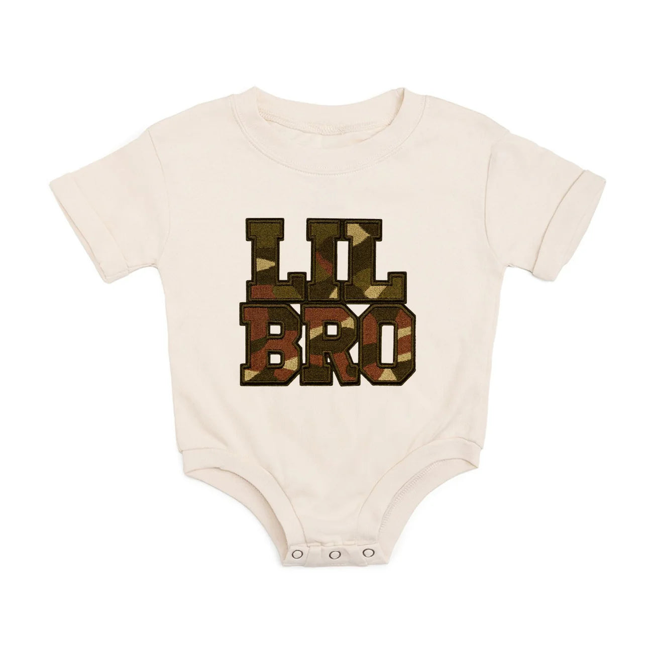 Lil Bro Camo Patch Romper
