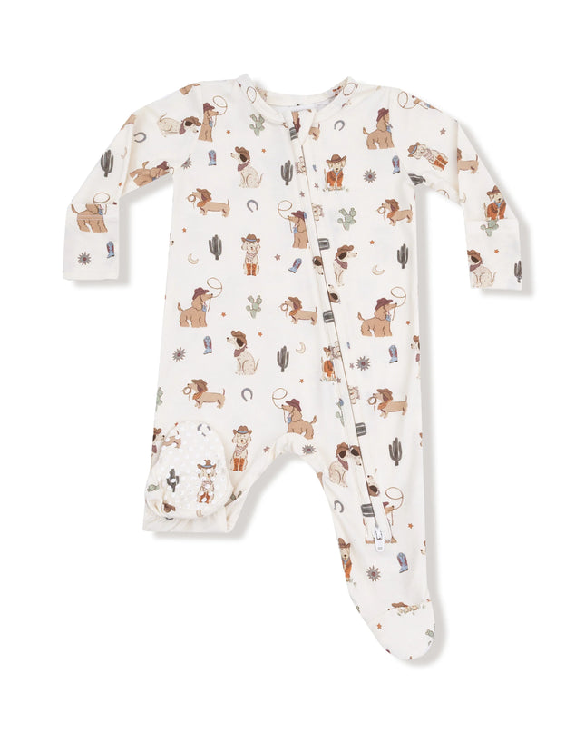 Cowboy Dogs 2 Way Zipper Footie
