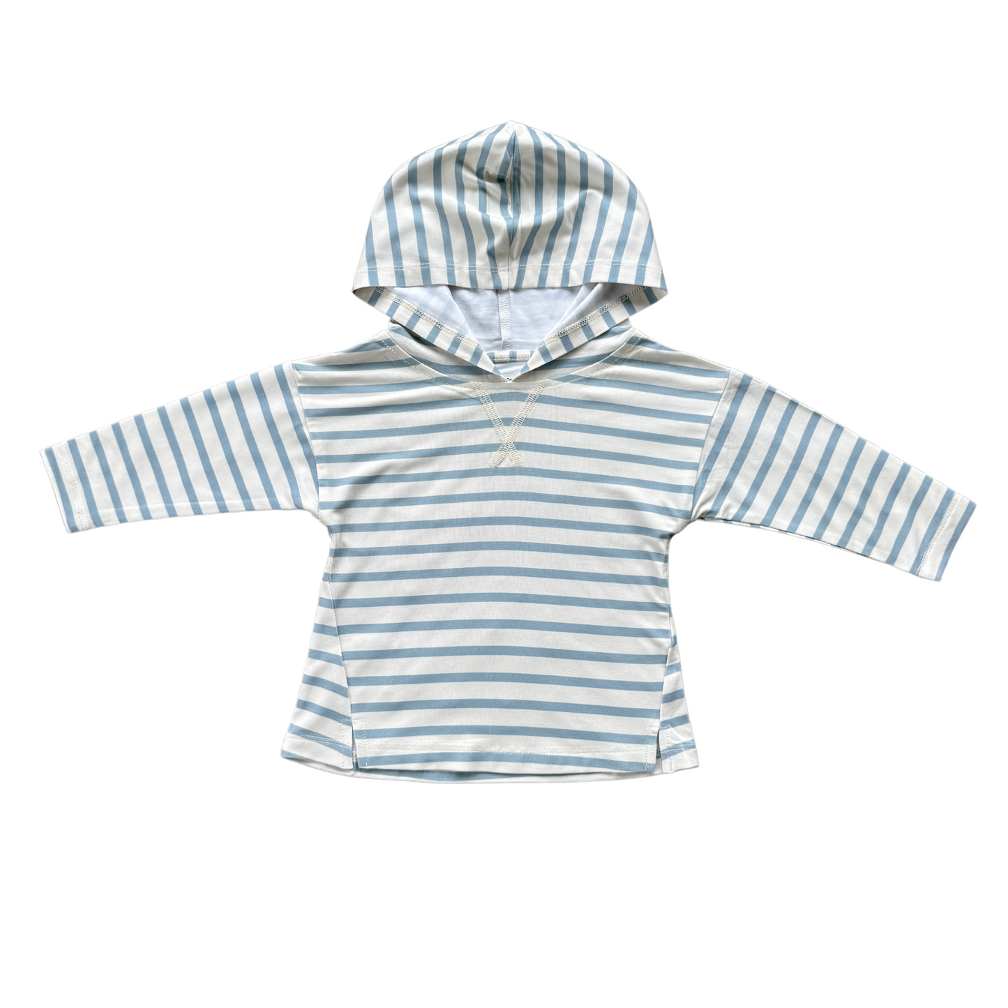 Ski Blue Stripe Jersey Hoodie