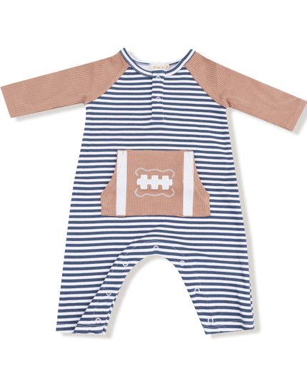 Long Sleeve Raglan Henley Romper