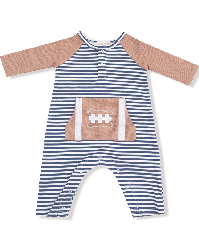 Long Sleeve Raglan Henley Romper