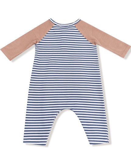 Long Sleeve Raglan Henley Romper