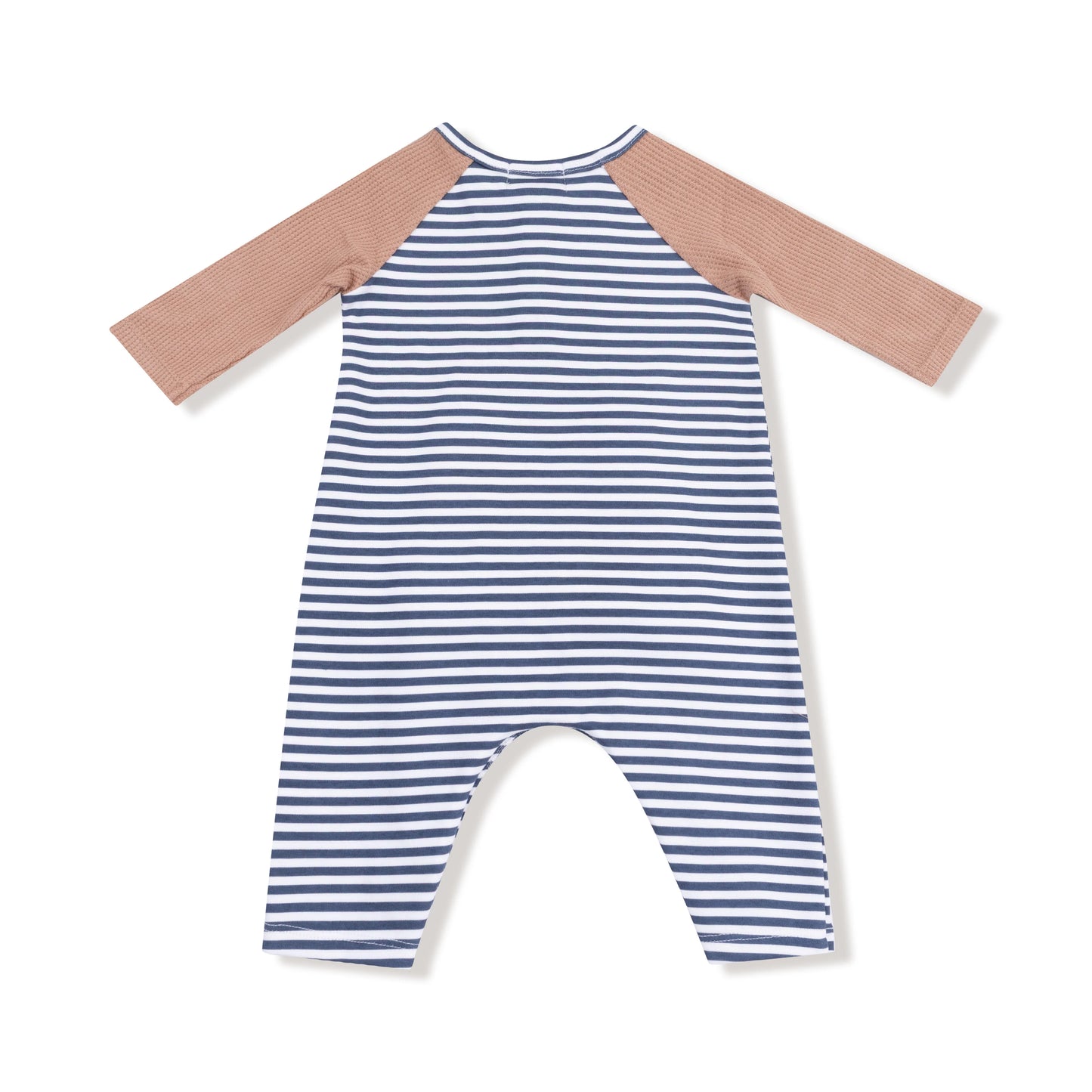 Long Sleeve Raglan Henley Romper