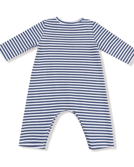 Long Sleeve Snap Shoulder Romper | Puppy