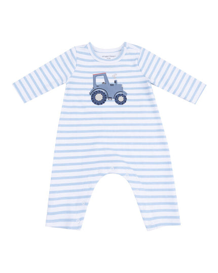 Mini Tractors Snap Shoulder Romper