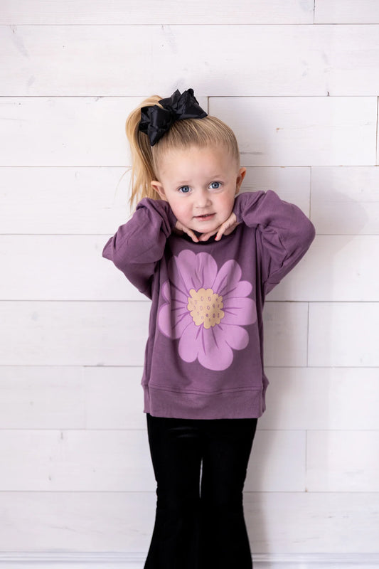 Plum Wildflower Sweatshirt