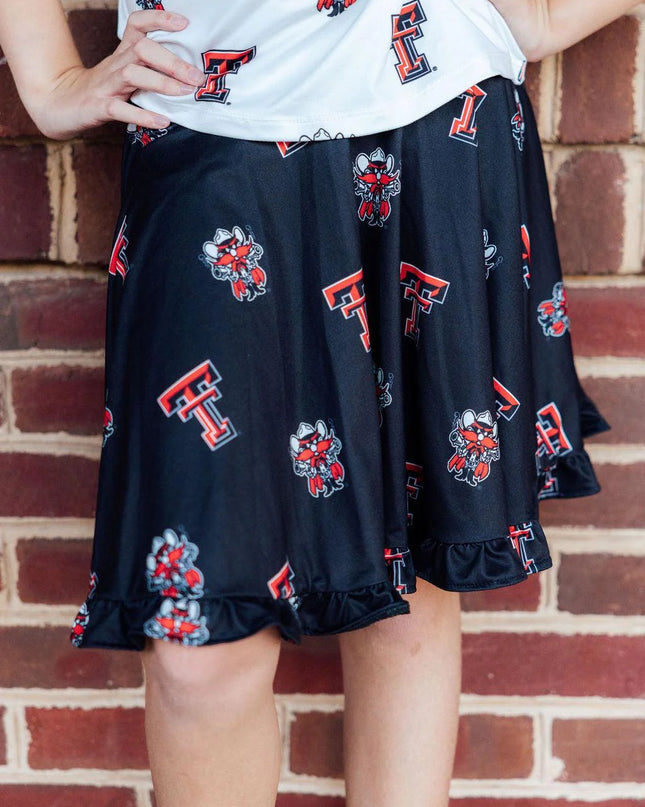 Texas Tech Raider Red Twirl Skort | Black