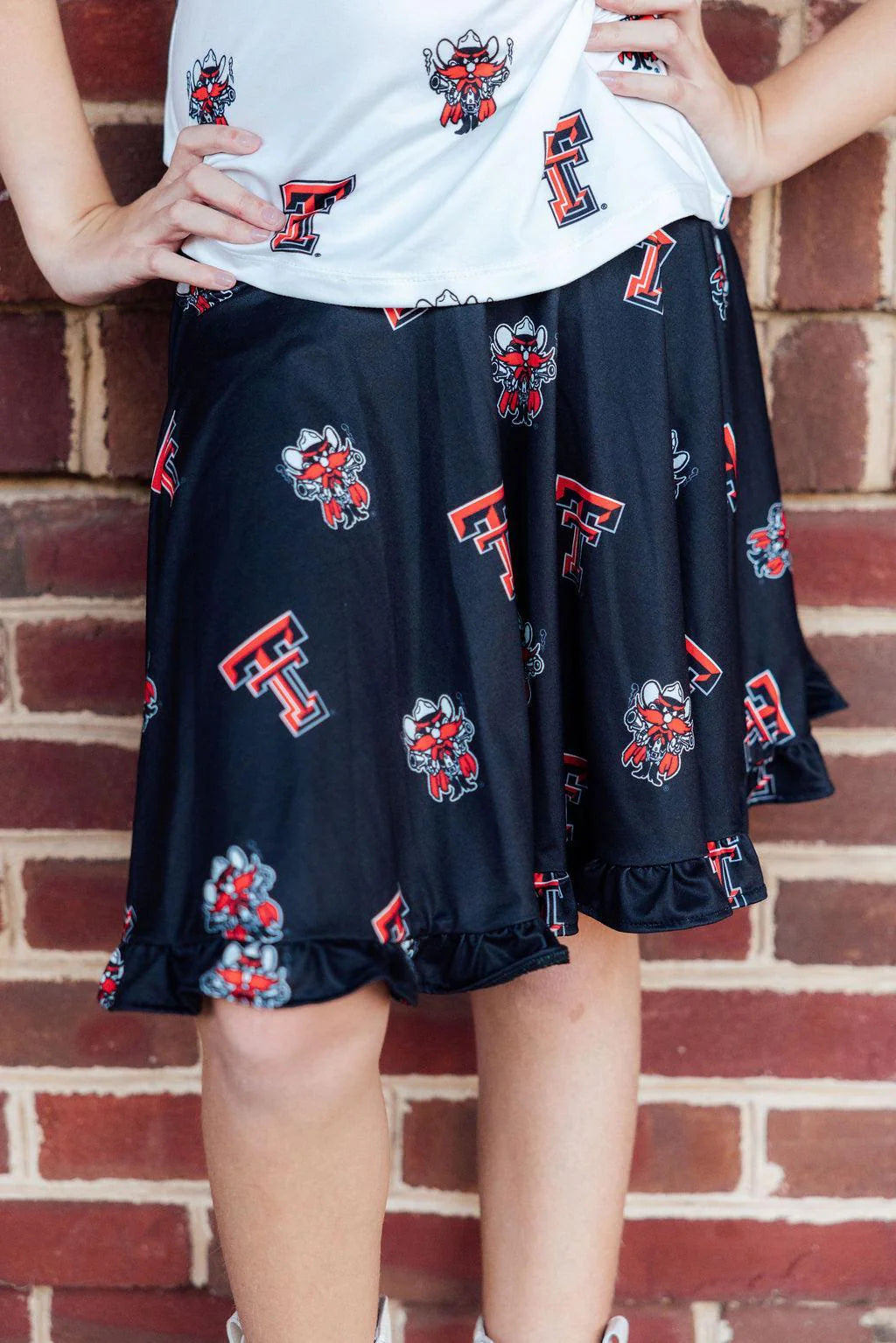 Texas Tech Raider Red Twirl Skort | Black