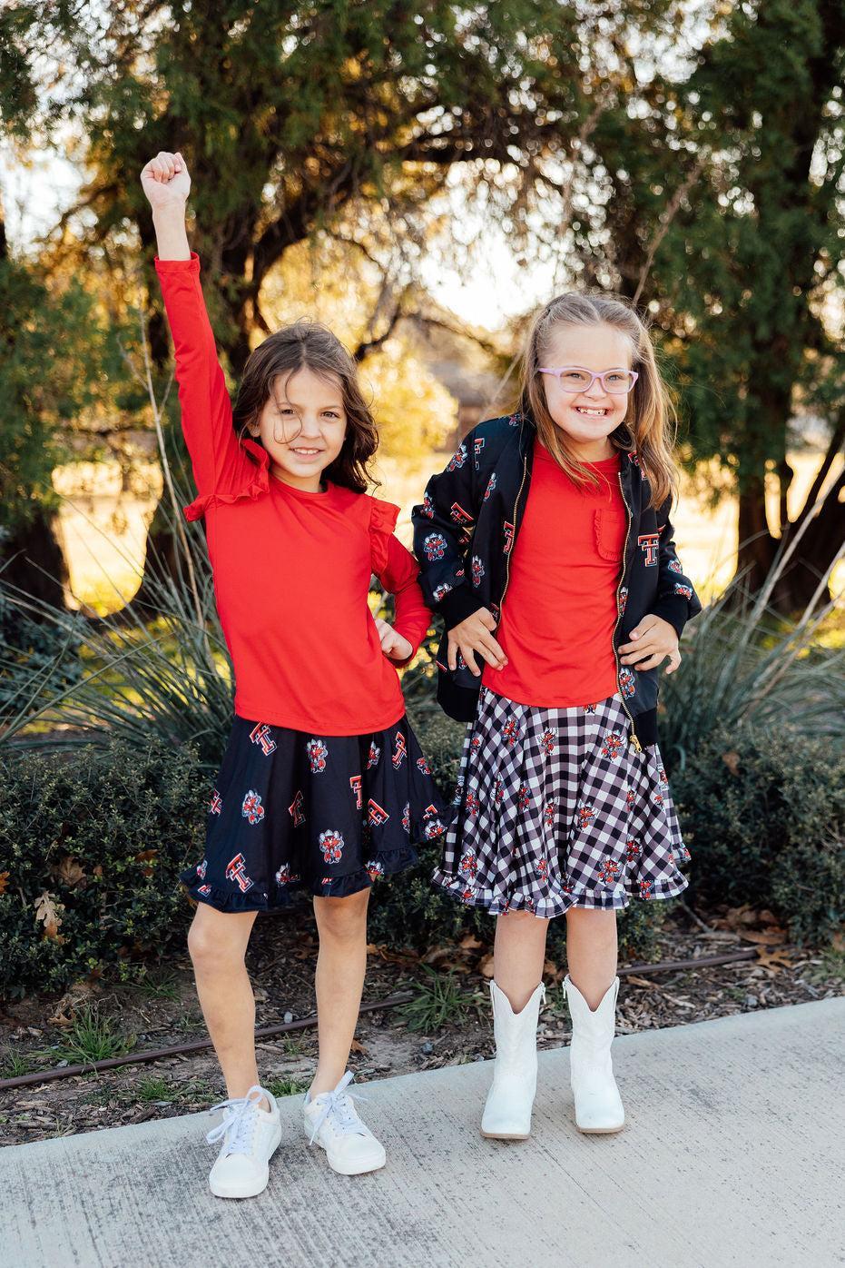 Texas Tech Raider Red Twirl Skort | Black
