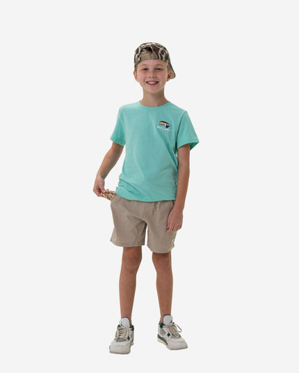 Youth Athletic Shorts | Heather Khaku | Venado Camo Liner
