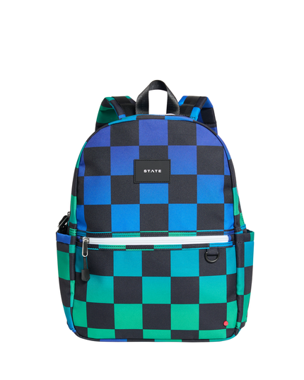 STATE Kane Backpack | Blue Checkerboard