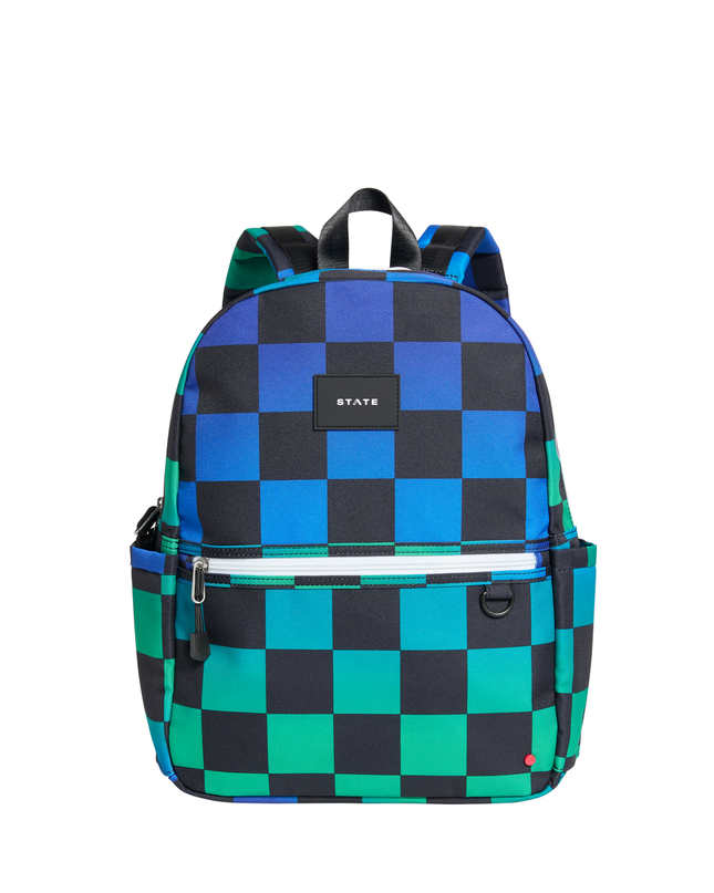 STATE Kane Backpack | Blue Checkerboard