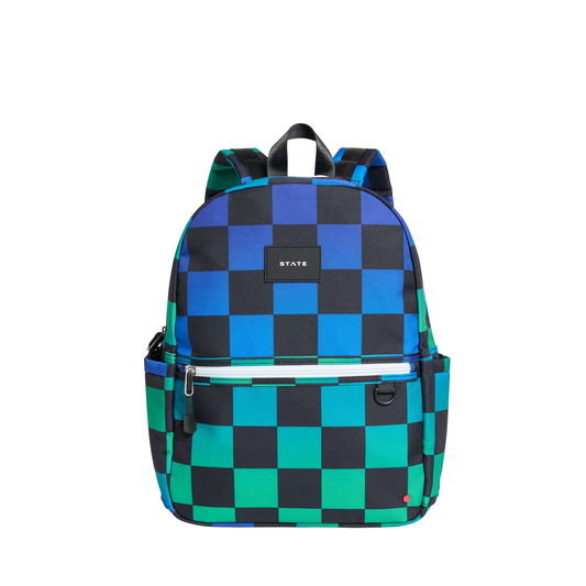 STATE Kane Backpack | Blue Checkerboard