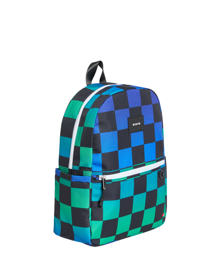 STATE Kane Backpack | Blue Checkerboard