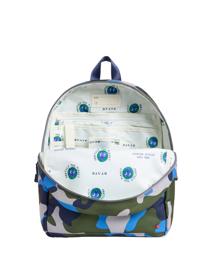 STATE Kane Backpack | Blue Checkerboard