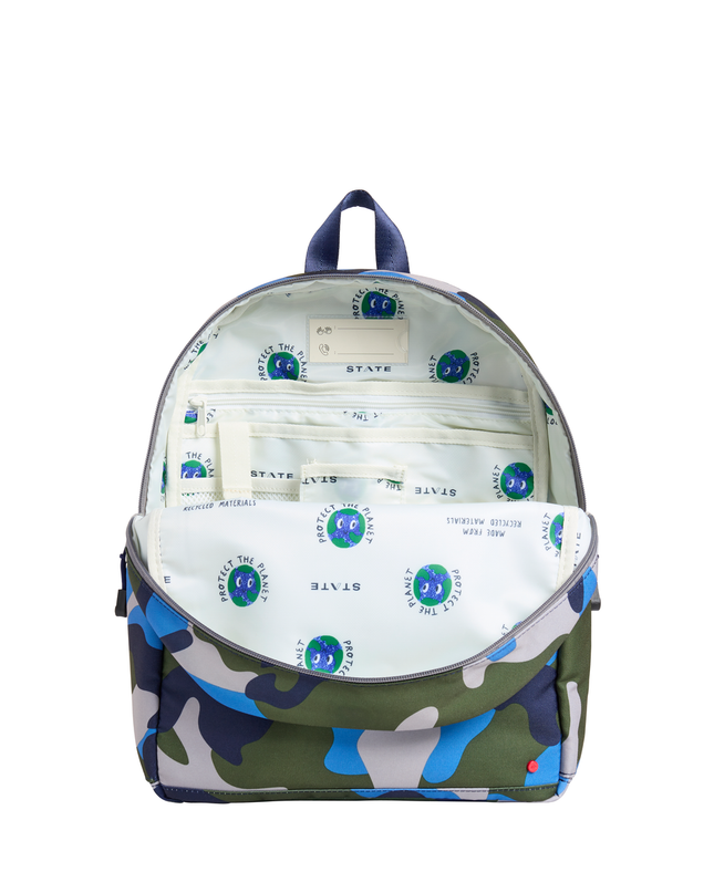 STATE Kane Backpack | Blue Checkerboard