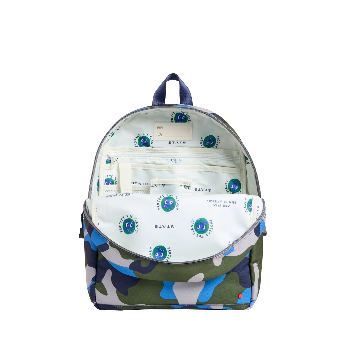 STATE Kane Backpack | Blue Checkerboard