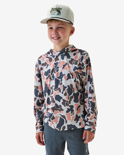Youth Performance Hoodie | Vintage Camo