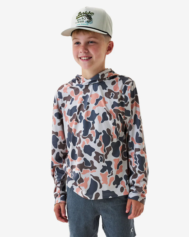 Youth Performance Hoodie | Vintage Camo