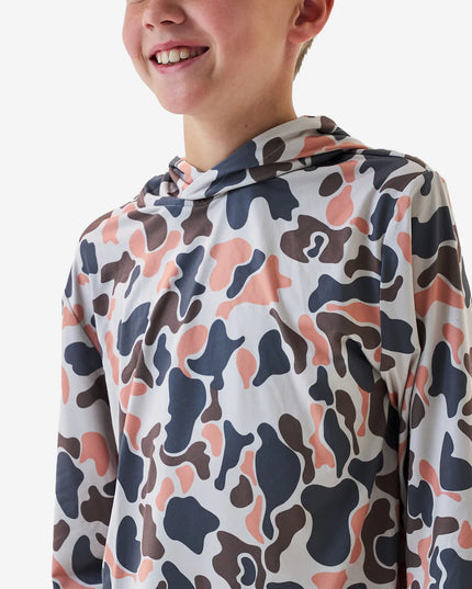 Youth Performance Hoodie | Vintage Camo
