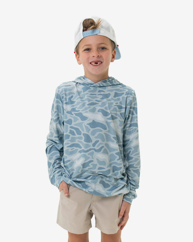 Youth Performance Hoodie | Seaside Camo